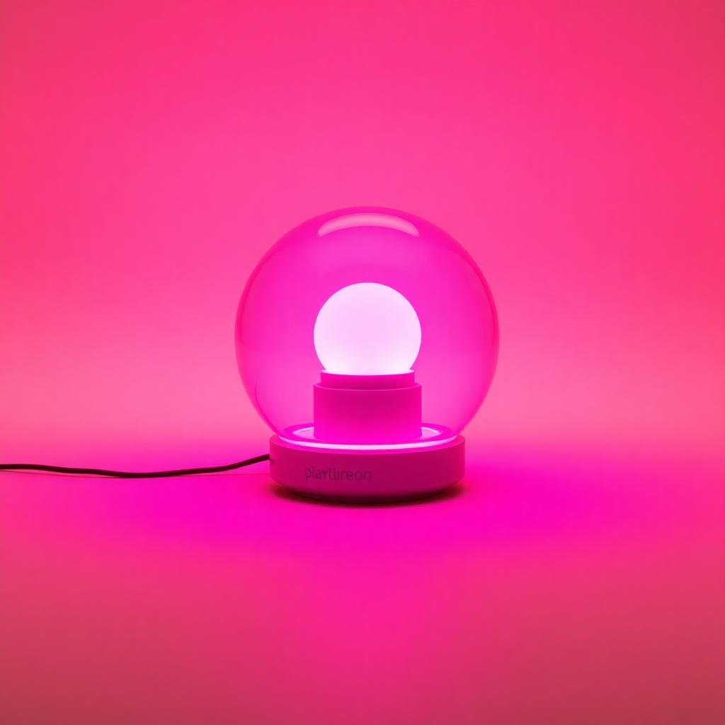 ORB-01 Glow Orb glowing pink